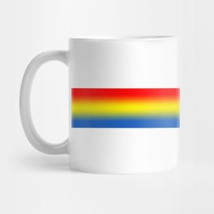 Rainbow Stripe Smiley Mug